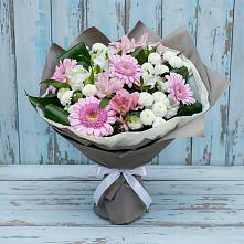 Букет цветов из:  Герберы, Альстромерии и Хризантемы #REPLACE_PRED# Кунгуре