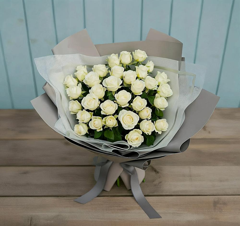 Букет Белоснежная нежность в Кунгуре