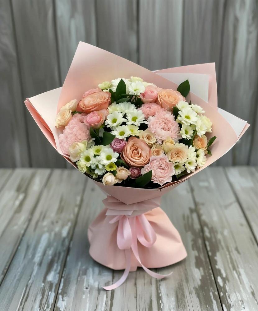 Букет цветов из: Гвоздики, Розы и Хризантемы в Кунгуре