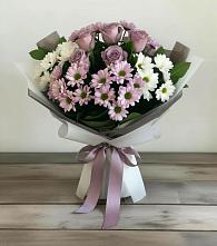 Букет цветов из:  Хризантемы и Розы в Кунгуре