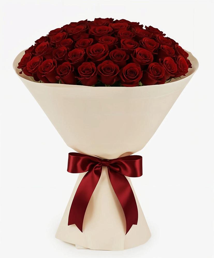 Букет 101 Бордовая роза Блэк Бакарра в Кунгуре