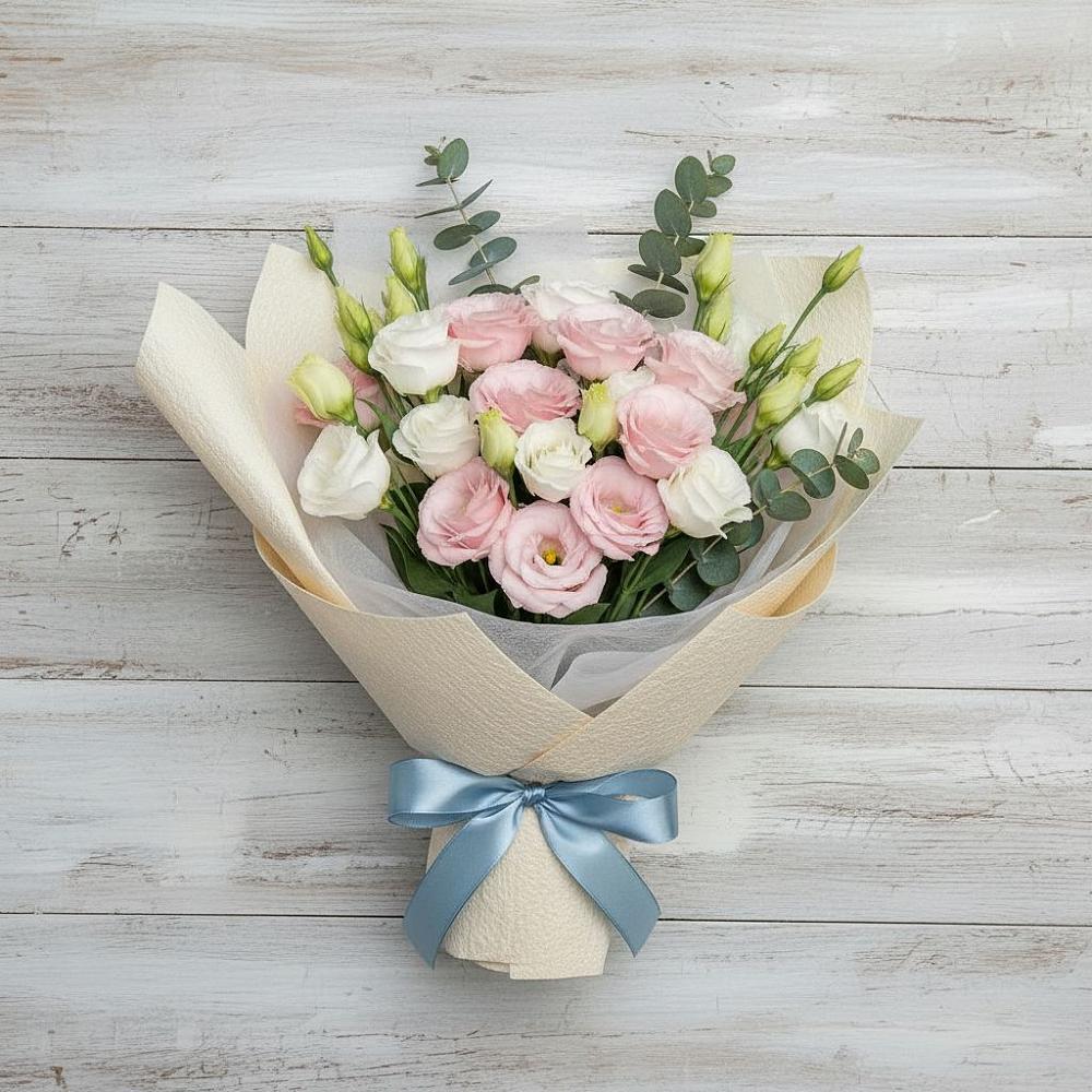 Букет цветов из: Лизиантусы в Кунгуре